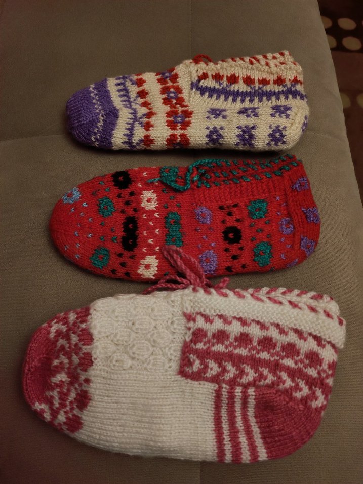 El örgüsü çeyizlik patik 3 çift - Görsel 3