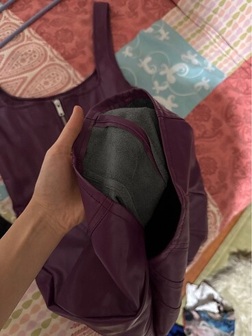 xs Beden mor Renk Bershka Deri elbise
