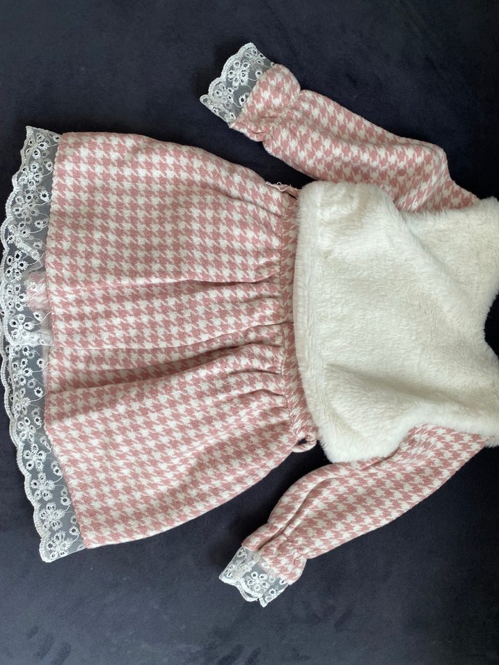 Dantel Detaylı Pembe Kız Çocuk Elbise - Görsel 3