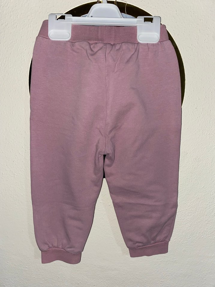 Kız Çocuk Pembe Rahat Kesim Eşofman Altı - Görsel 2