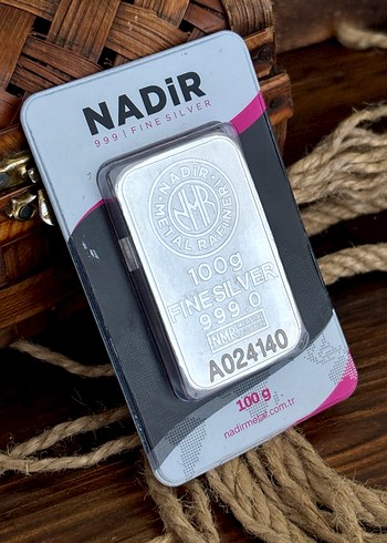 Nadir 100g 999 Ayar Gümüş Külçe - Görsel 4