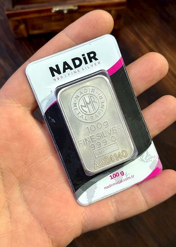 Nadir 100g 999 Ayar Gümüş Külçe - Görsel 8