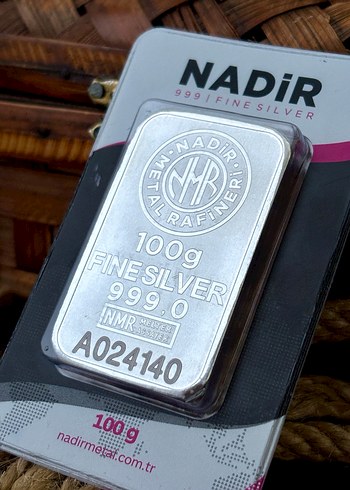 Nadir 100g 999 Ayar Gümüş Külçe - Görsel 3