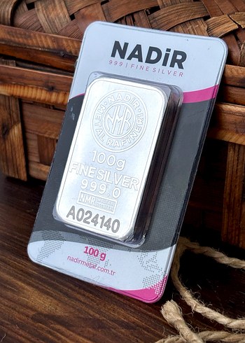 Nadir 100g 999 Ayar Gümüş Külçe - Görsel 5