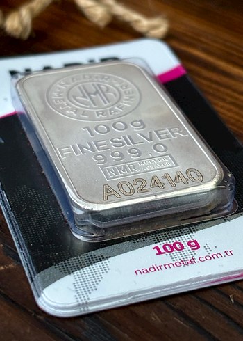 Nadir 100g 999 Ayar Gümüş Külçe - Görsel 2