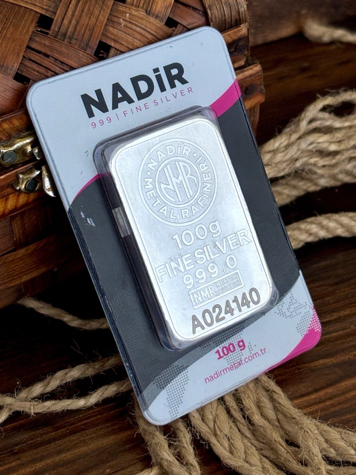 Nadir 100g 999 Ayar Gümüş Külçe - Görsel 4