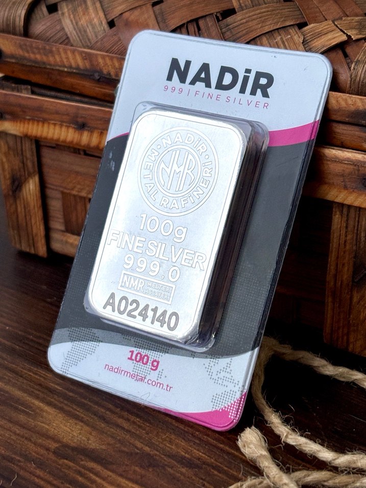 Nadir 100g 999 Ayar Gümüş Külçe - Görsel 5