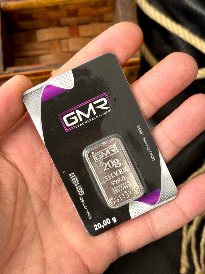 999.0 Ayar 20 Gram Külçe Gümüş - Görsel 4