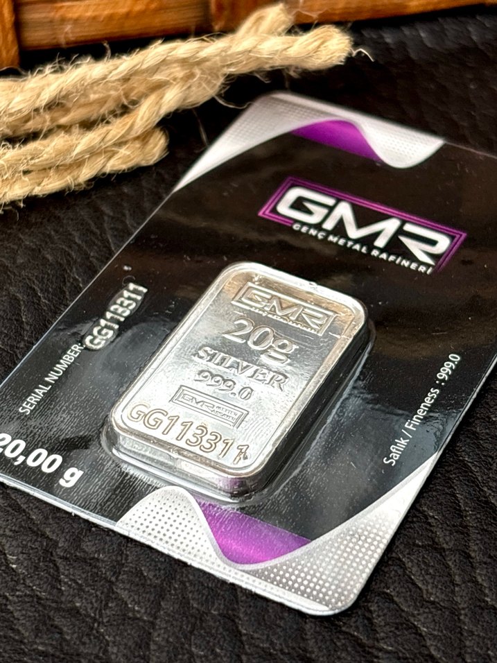 999.0 Ayar 20 Gram Külçe Gümüş - Görsel 3