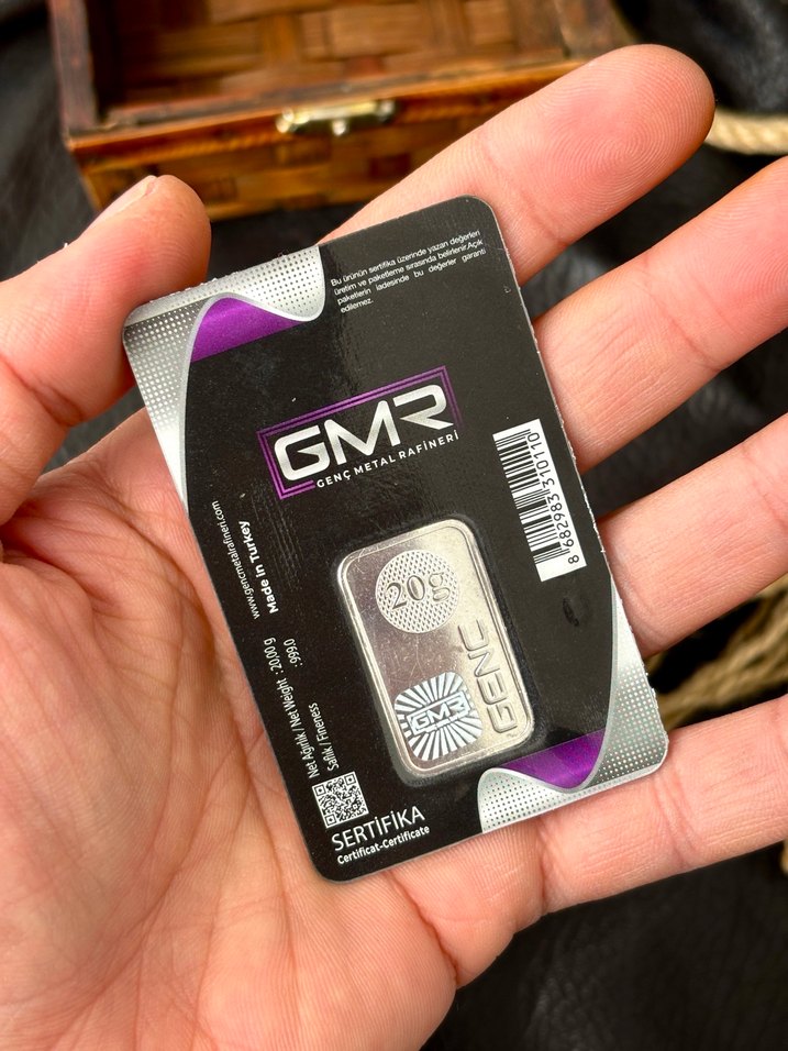 999.0 Ayar 20 Gram Külçe Gümüş - Görsel 5