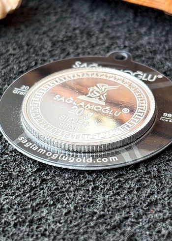 999.9 Ayar Külçe Gümüş Kolye Ucu - Görsel 3