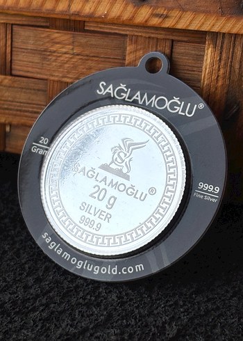 999.9 Ayar Külçe Gümüş Kolye Ucu - Görsel 2