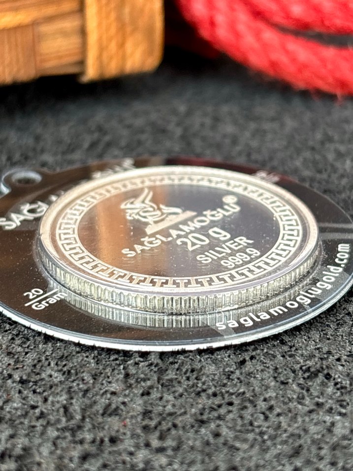 999.9 Ayar Külçe Gümüş Kolye Ucu - Görsel 4