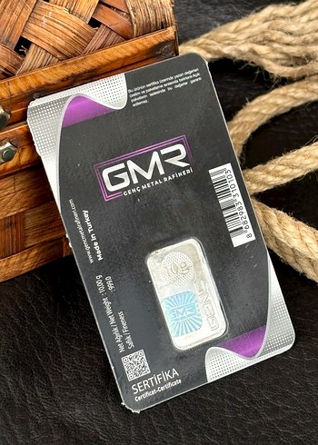 10 gram GMR Külçe Gümüş Metal Rafineri - Görsel 4