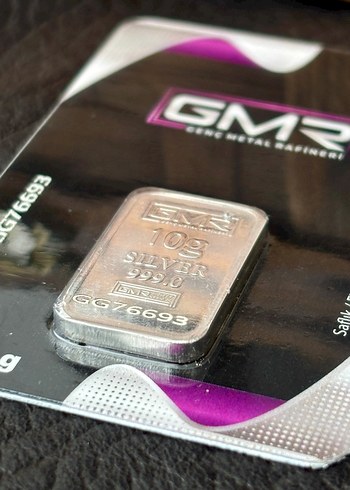 10 gram GMR Külçe Gümüş Metal Rafineri - Görsel 3