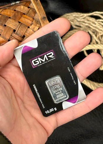 10 gram GMR Külçe Gümüş Metal Rafineri - Görsel 7