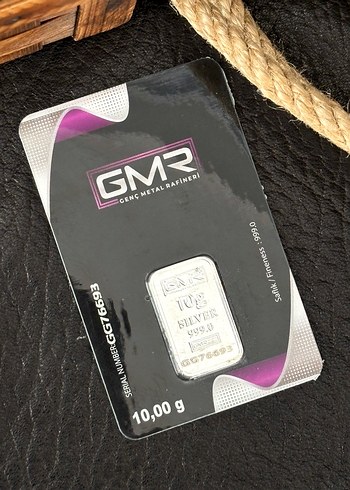 10 gram GMR Külçe Gümüş Metal Rafineri - Görsel 5