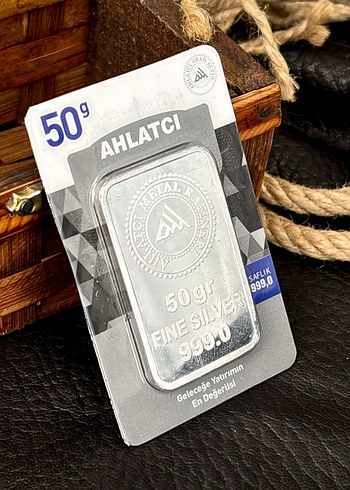 999.0 Ayar 50 Gram Külçe Gümüş - Görsel 4