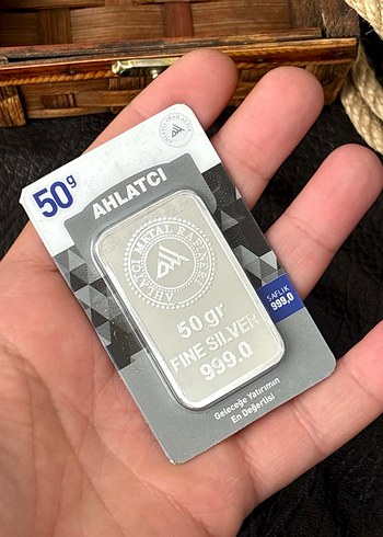 999.0 Ayar 50 Gram Külçe Gümüş - Görsel 7