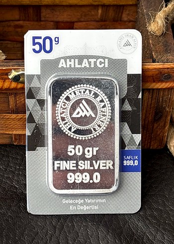 999.0 Ayar 50 Gram Külçe Gümüş - Görsel 3