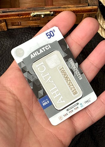 999.0 Ayar 50 Gram Külçe Gümüş - Görsel 8