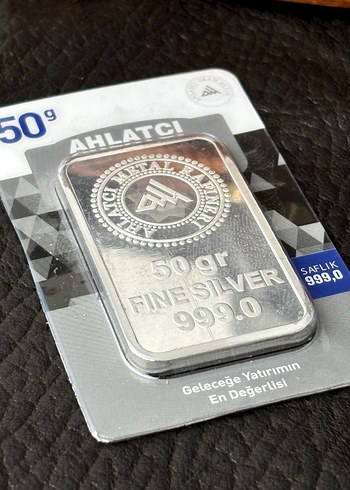 999.0 Ayar 50 Gram Külçe Gümüş - Görsel 6