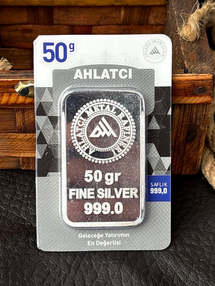 999.0 Ayar 50 Gram Külçe Gümüş - Görsel 3