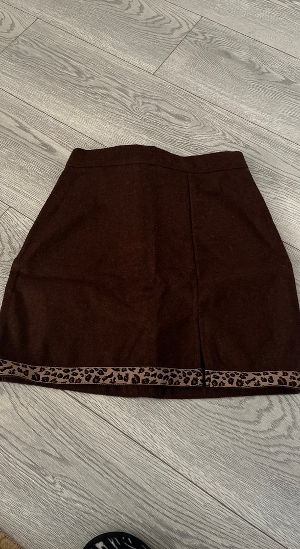 Kahverengi leopar etek kaşe - Görsel 2