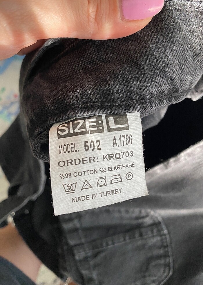 siyah kot jile - Görsel 5