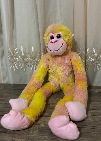 Pastel Sarı Peluş Maymun Oyuncak