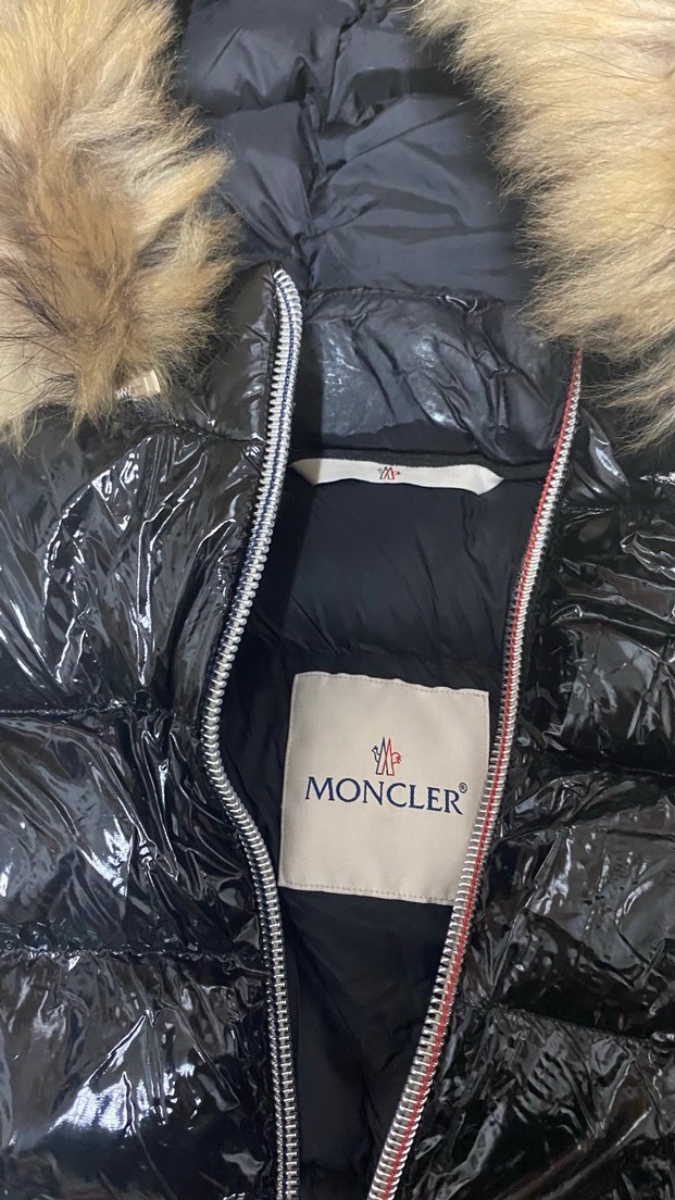 Moncler  orjinal Kadın Siyah Parlak Mont - Görsel 2