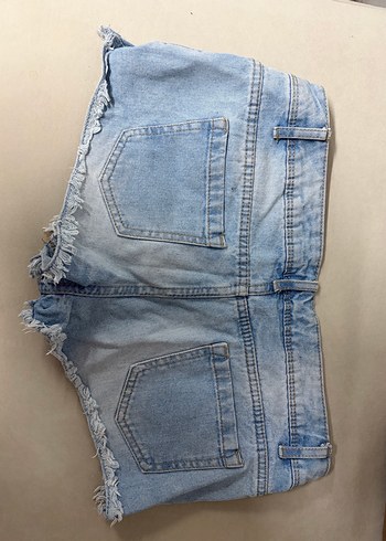 Mavi Midi Denim Şort - Görsel 2