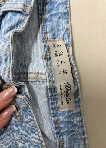 Mavi Midi Denim Şort - Görsel 3