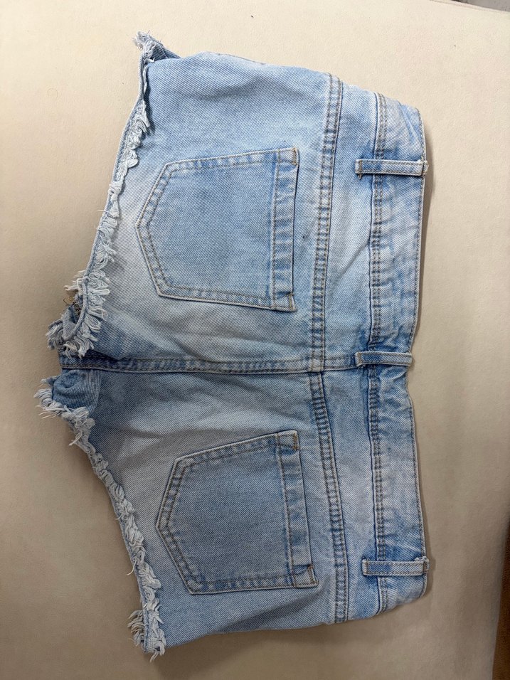 Mavi Midi Denim Şort - Görsel 2