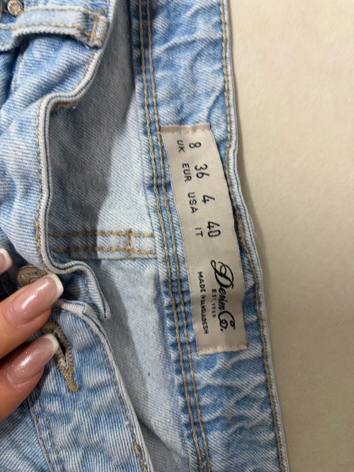 Mavi Midi Denim Şort - Görsel 3