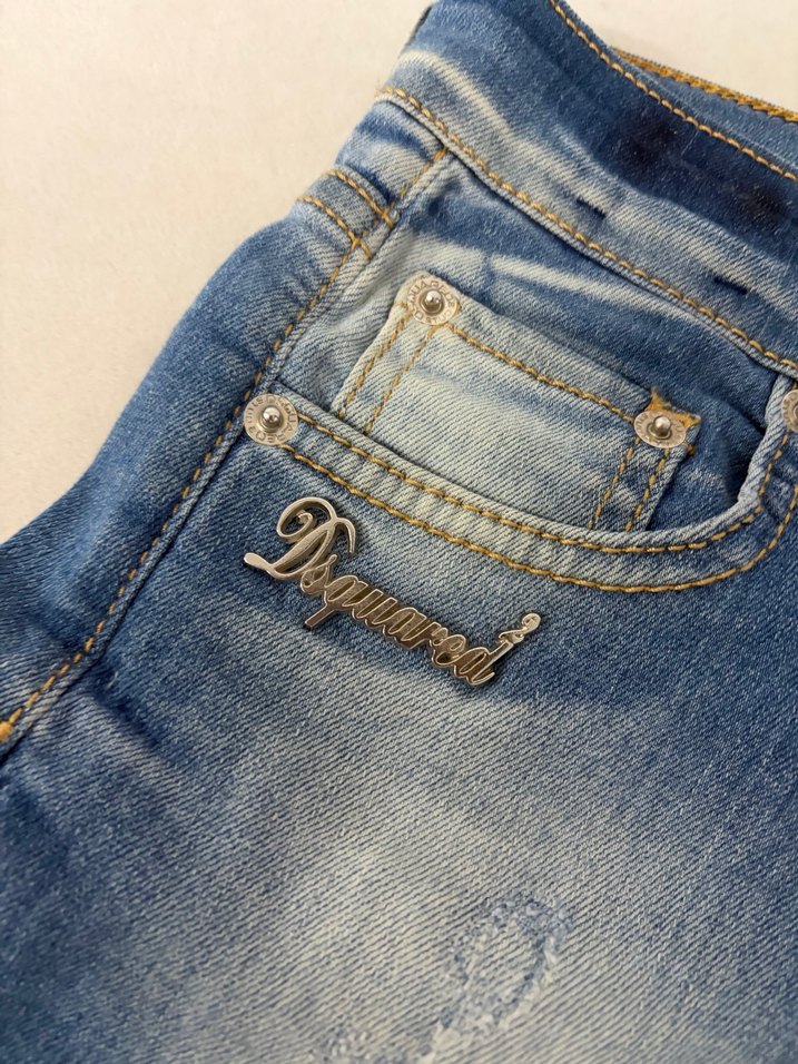 DSQUARED yeni etiketli kadın denim şort - Görsel 2