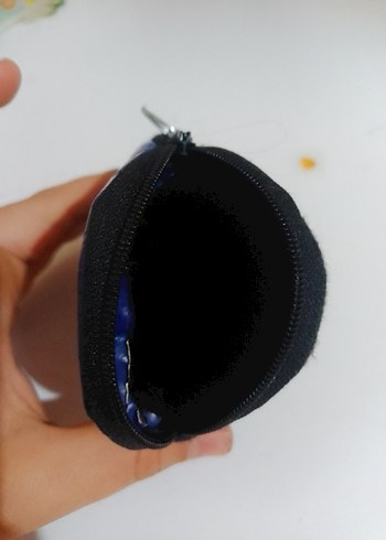 Koyu Mavi  elsalı kız çocuk cüzdan - Görsel 2