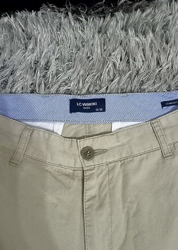 32 Beden camel Renk LC Waikiki Erkek Keten Kumaş Pantolon 32 beden