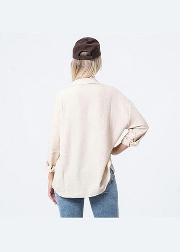 Bej Taşlı Kadın Gömlek - Görsel 5