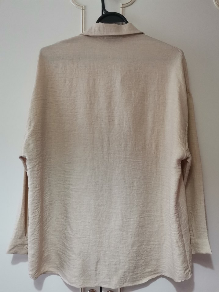 Bej Taşlı Kadın Gömlek - Görsel 2