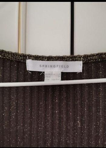 Altın Sarısı Triko Midi Elbise - Görsel 3