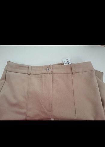 Trendyol Bej Kadın Kumaş Pantolon - Görsel 3