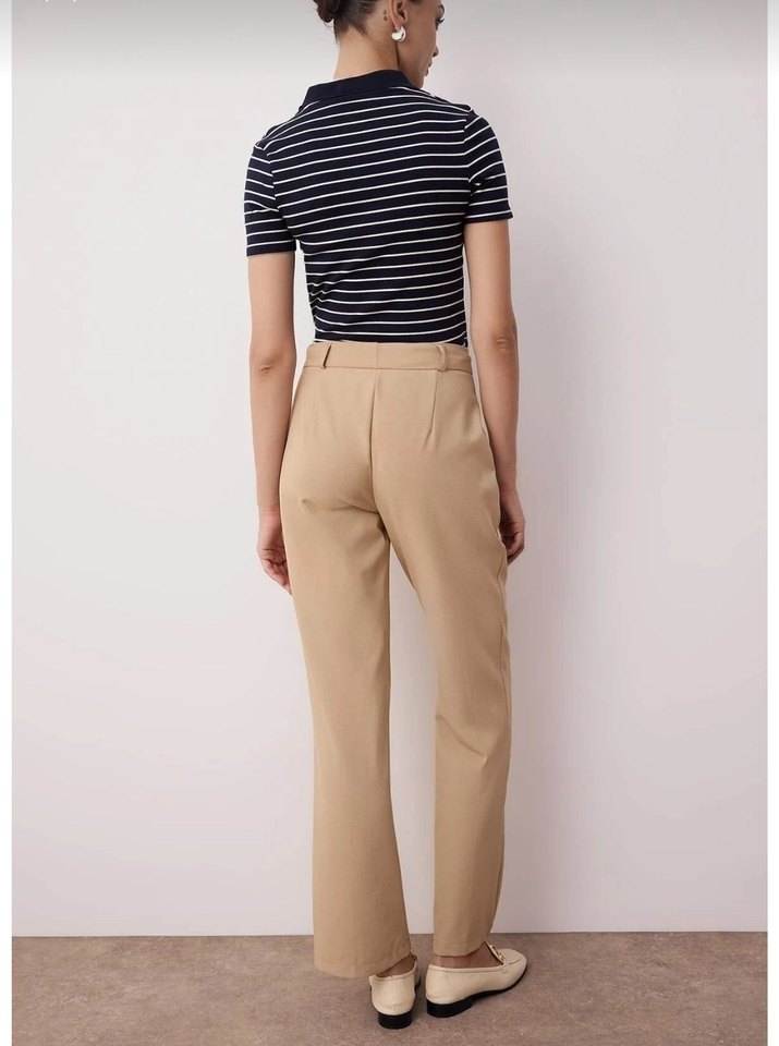 Trendyol Bej Kadın Kumaş Pantolon - Görsel 2