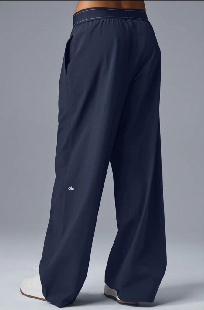 Diger Kadın Lacivert Midi Bol Kesim Eşofman - Görsel 3