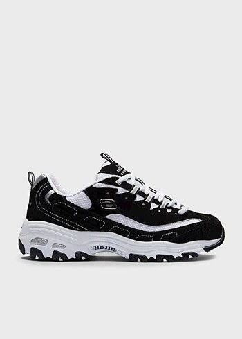 Skechers Kadın Beyaz Siyah Zebra Desenli Spor Ayakkabı