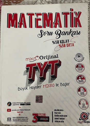 Mikro Orijinal TYT Matematik Soru Bankası