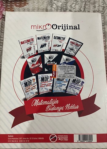 Mikro Orijinal TYT Matematik Soru Bankası