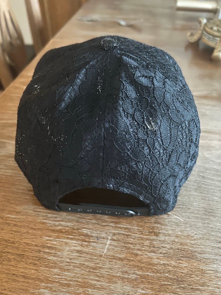 Dantel Detaylı Siyah Kadın Şapka - Görsel 2