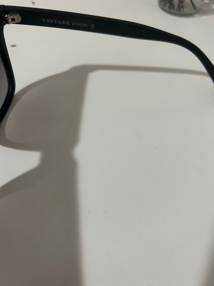 Vintage Vts Marka-Siyah  Unisex Güneş Gözlüğü - Görsel 4