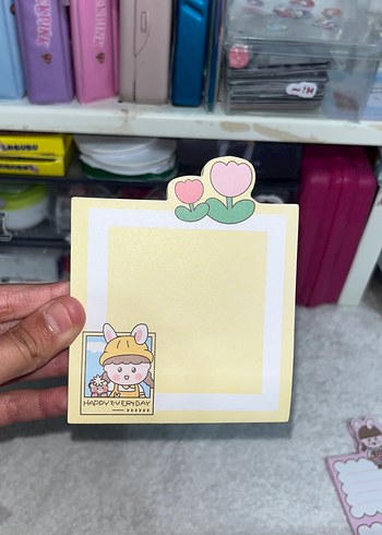  Beden Pastel Renkli Karakterli Not kağıtları
